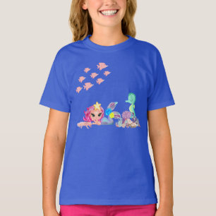 Camiseta Sirena y Axolotl