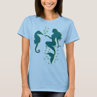 Camiseta Sirena y caballo de mar