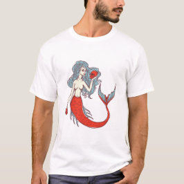 Camiseta Sirena y cráneos