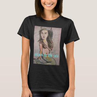 Camiseta Sirena y mar