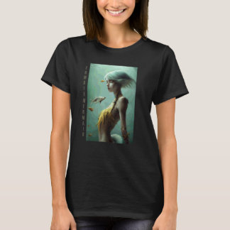 Camiseta Sirena Zombie 1 Terror Horrorífica Gótica Fantasía