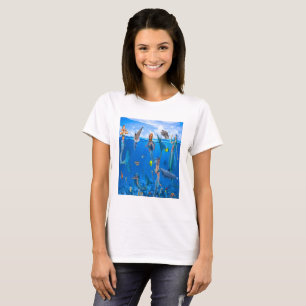 Camiseta Sirenas con delfines