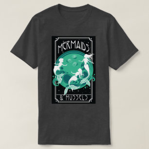 Camiseta sirenas y mejillones