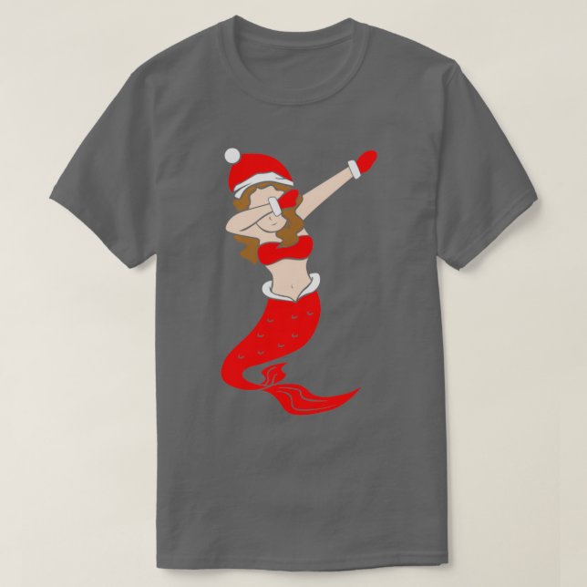Camiseta Sirenita de Dabbing Santa Navidades (Diseño del anverso)