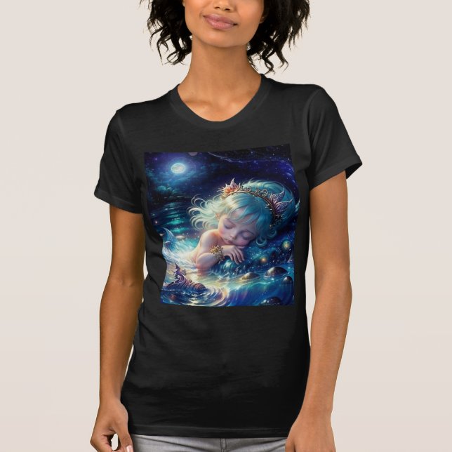 Camiseta Sirenita de luz estelar (1): (Anverso)
