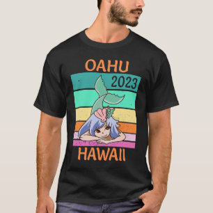 Camiseta Sirenita de vacaciones de Oahu 2023