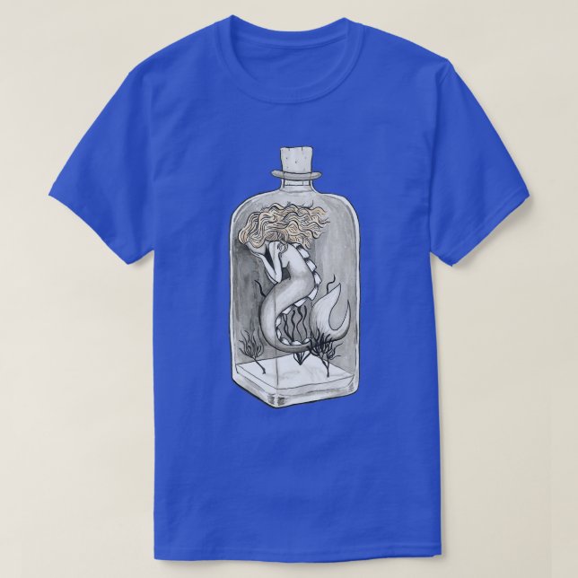 Camiseta Sirenita en botella (Diseño del anverso)