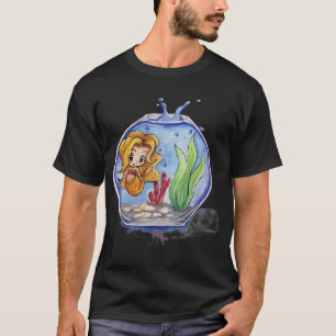 Camiseta Sirenita en una pecera
