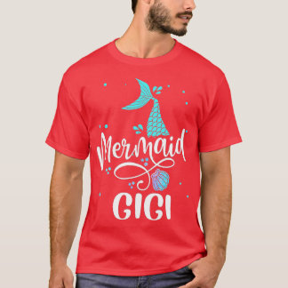 Camiseta Sirenita Gigi Mujeres divertidas Fiesta Squ famili