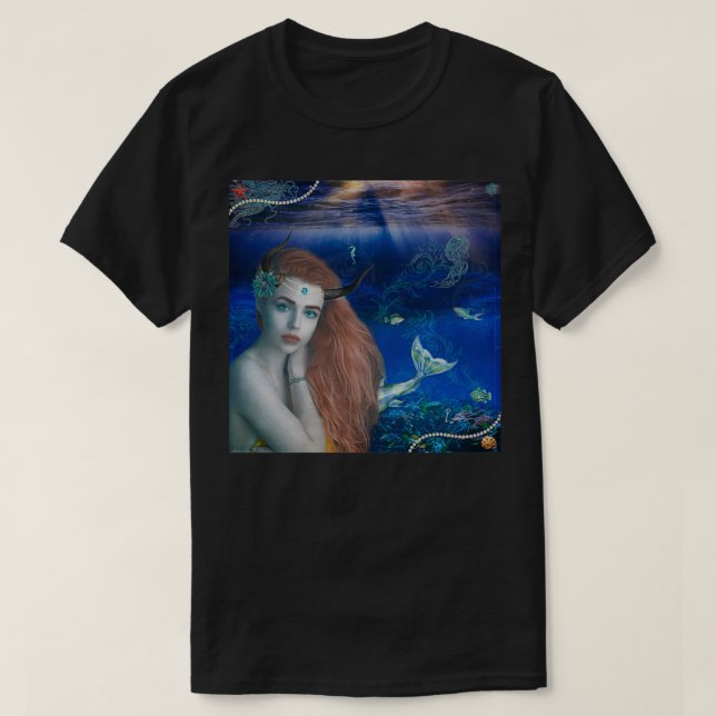 Camiseta Sirenita mística (Diseño del anverso)