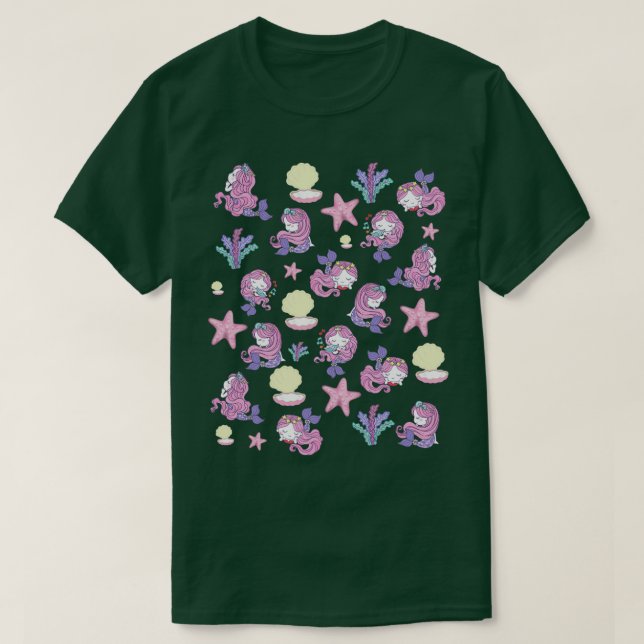 Camiseta Sirenita para niñita (Diseño del anverso)