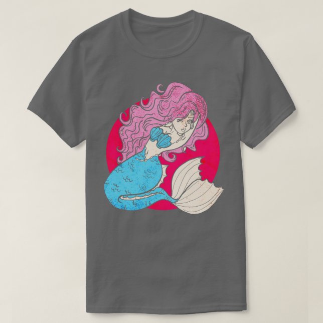 Camiseta Sirenita rosa (Diseño del anverso)