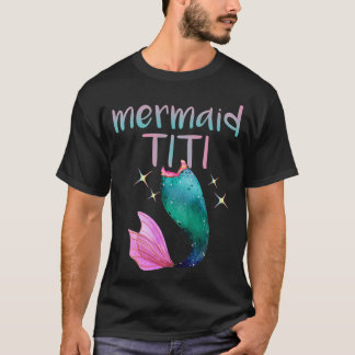 Camiseta Sirenita Titi Tía Tía Puertorriqueña Sirmaid Lover