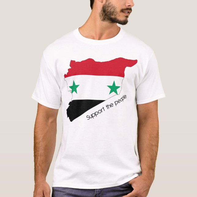 Camiseta Siria - apoye a la gente (Anverso)