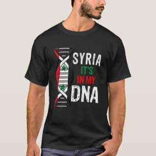 Camiseta Siria Está En Mi ADN Orgulloso Sirio Bandera De Si
