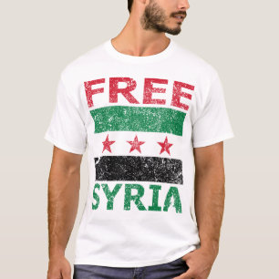 Camiseta Siria libre (verdadera bandera siria)