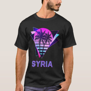 Camiseta Síria recuerdo sirio retro de palmera de 80