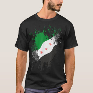 Camiseta Siria: Revolución verde Bandera siria libre Siria