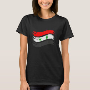 Camiseta Siria siria Bandera Bandera siria de siria