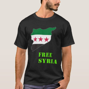 Camiseta Siria, Siria, bandera siria libre.
