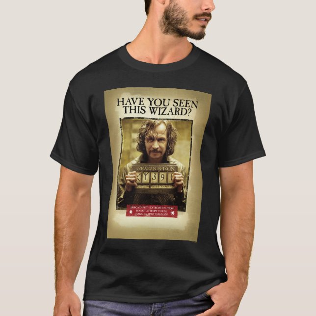 Camiseta Sirius Black Wanted Poster (Anverso)