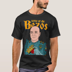Camiseta Sirva al Rey Jeff Bezos. Amazon.