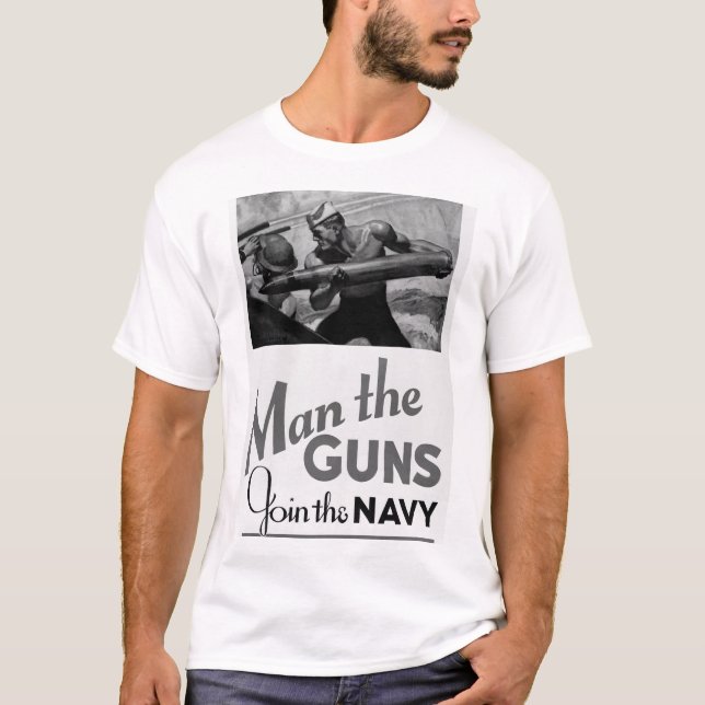 Camiseta Sirva los armas/únase a a la marina de guerra. (Anverso)