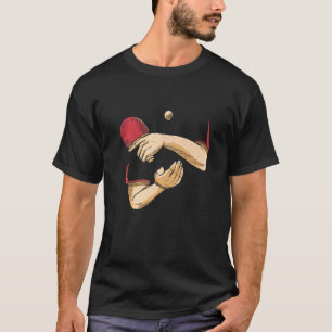 Camiseta Sirva Mesa de Pong Ping Pong Ball de tenis de mesa