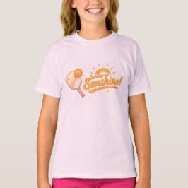 Camiseta Sirviendo Sol | Niños de Pickleball Pastel Soleado