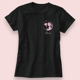 Camiseta Sirvienta Limpiando Casa Negro Rosa Brillante Nego