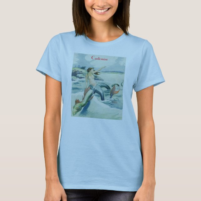Camiseta Sirviente de serpiente de sirviente de la sirena T (Anverso)