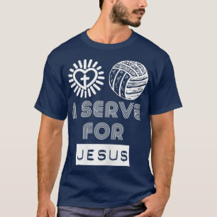 Camiseta Sirvo Para Jesús Divertido Voleibol Diciendo A Dio