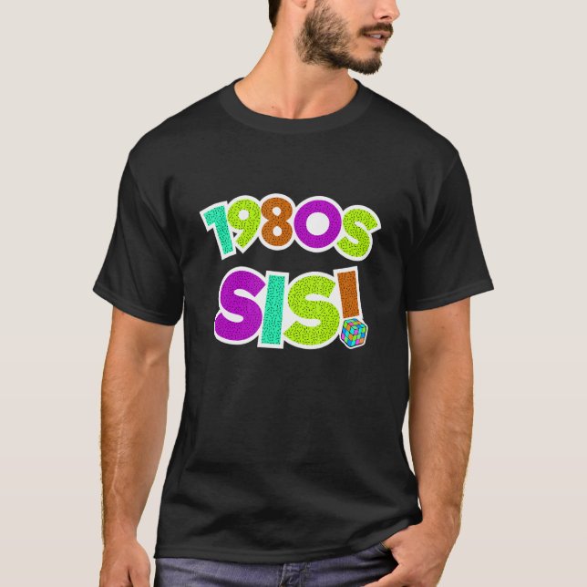 Camiseta Sis 1980 Fiesta Ochenta Patrón Gra (Anverso)