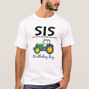 Camiseta Sis De La Familia De Fiestas De La Granja Del Niño