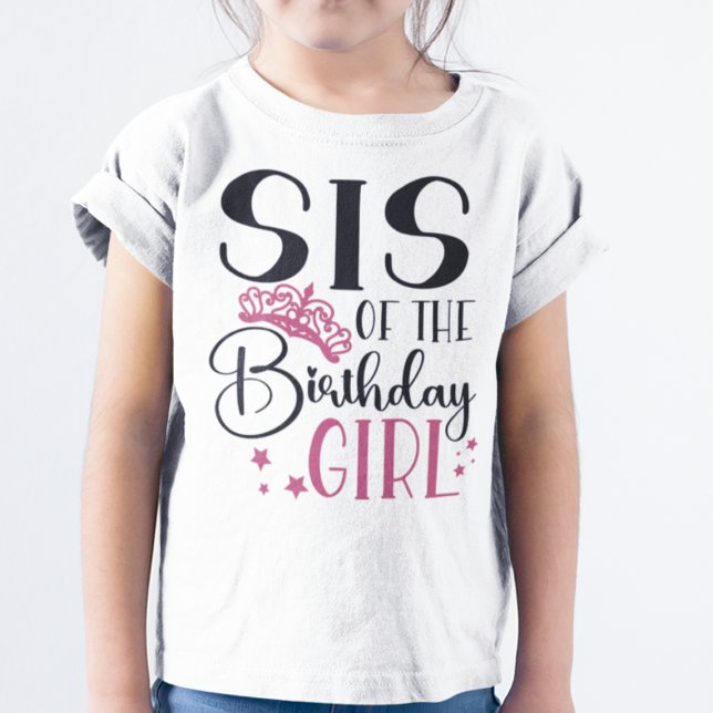 Camiseta Sis of the Birthday Chica Personized Squad Matchin (Subido por el creador)
