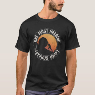 Camiseta Sísifo Vintage es una cita feliz del mito de Sísif
