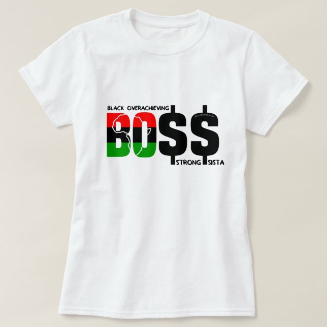 Camiseta Sista fuerte con sobrerendimiento negro (Diseño del anverso)