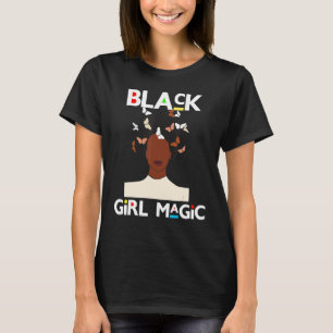 Camiseta Sista Melanin Mujeres de raza negra Chica mágica a