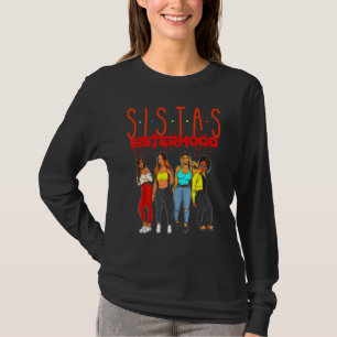 Camiseta Sistas Chica negra magia diversión Melanin Mujeres