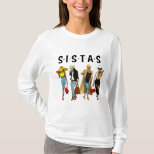 Camiseta Sistas negras Reina Melanin Afroamericanas
