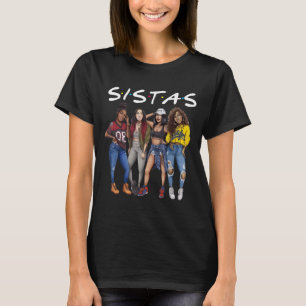 Camiseta Sistas Reina Melanin Mujeres afroamericanas negras