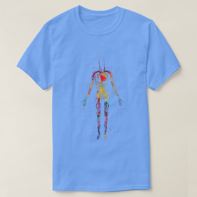 Camiseta Sistema circulatorio 1 (Diseño del anverso)