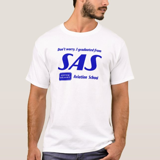 Camiseta Sistema de Aerolíneas Escandinavas (Anverso)