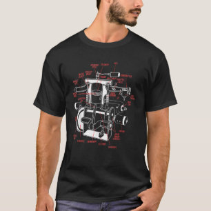 Camiseta Sistema De Anatomía Mecánico Del Motor De Coche 20