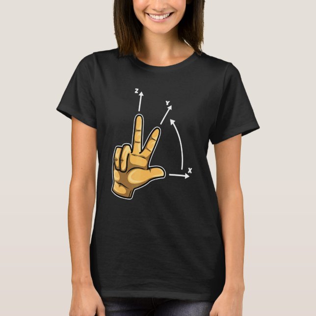 Camiseta Sistema de Coordenadas Programador Cnc Máquina de  (Anverso)