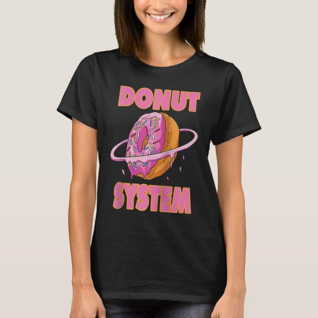 Camiseta Sistema de Donut para astrónomos aficionados y don (Anverso)
