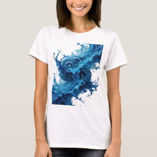 Camiseta Sistema de engranajes clásico plateado accionado p