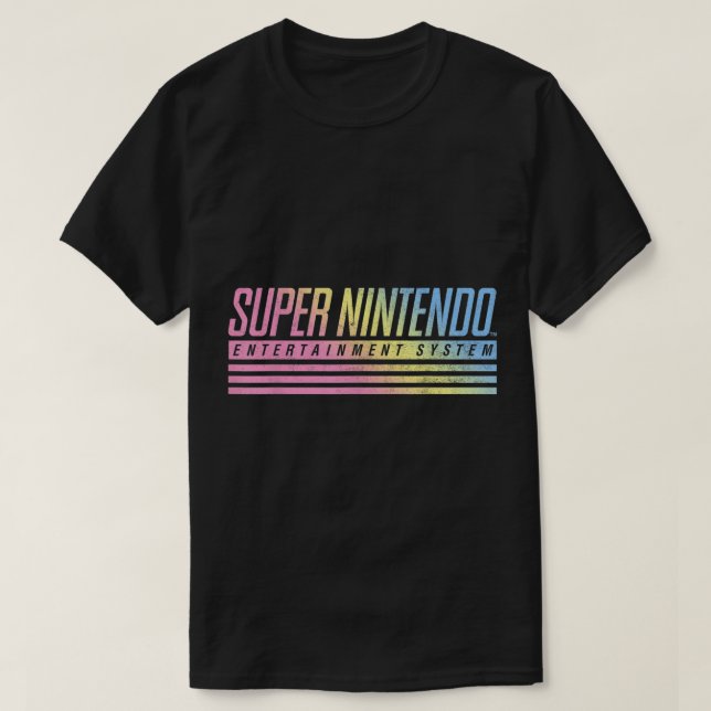 Camiseta Sistema de entretenimiento Super Nintendo Gráfico  (Diseño del anverso)
