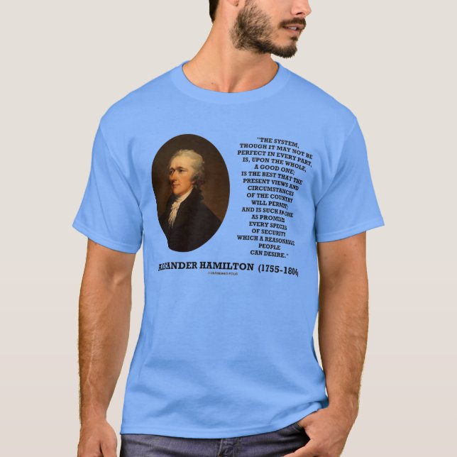 Camiseta Sistema de Hamilton no ser perfecto una buena una (Anverso)