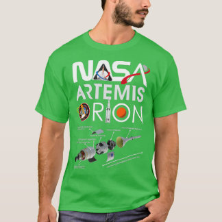 Camiseta Sistema de lanzamiento espacial Nasa Artemis Orion